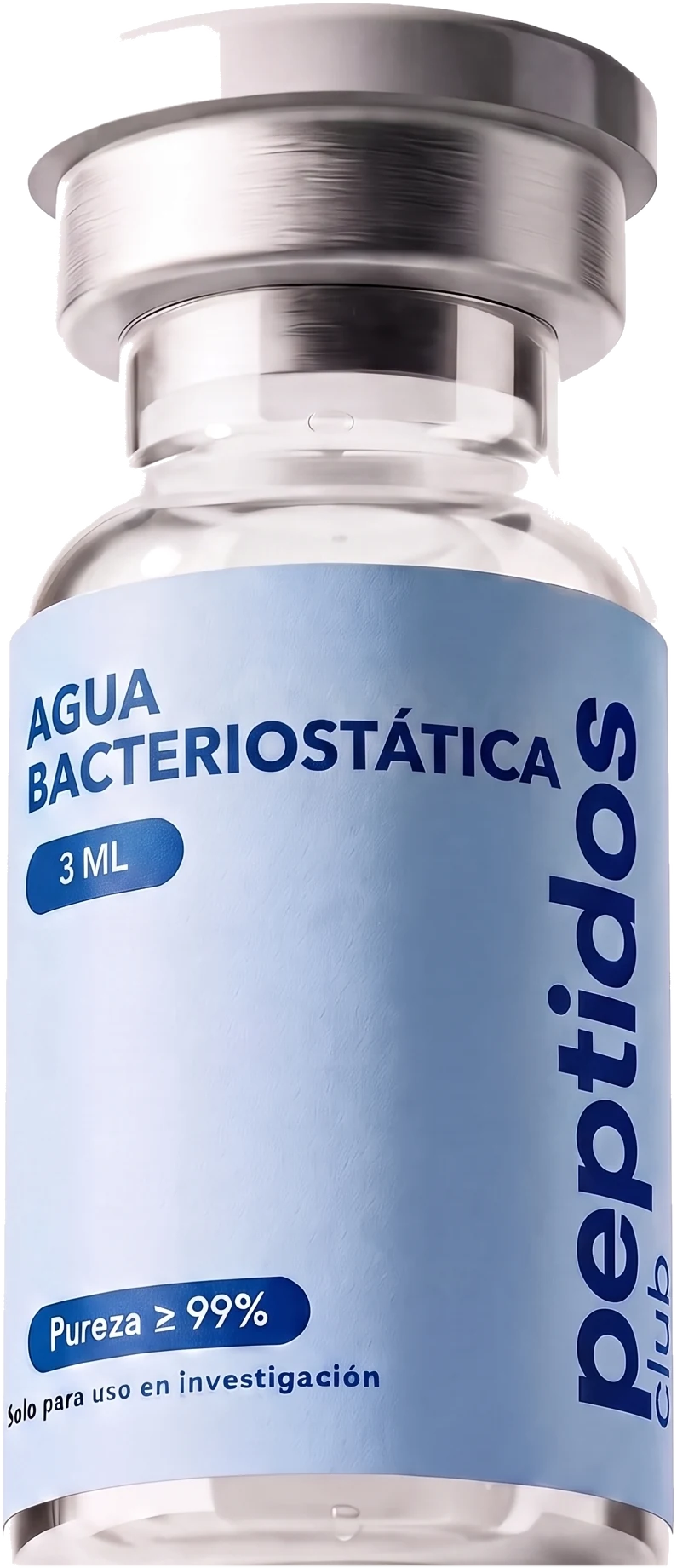 Vial de Agua Bacteriostática 3 mL — Peptidos Club