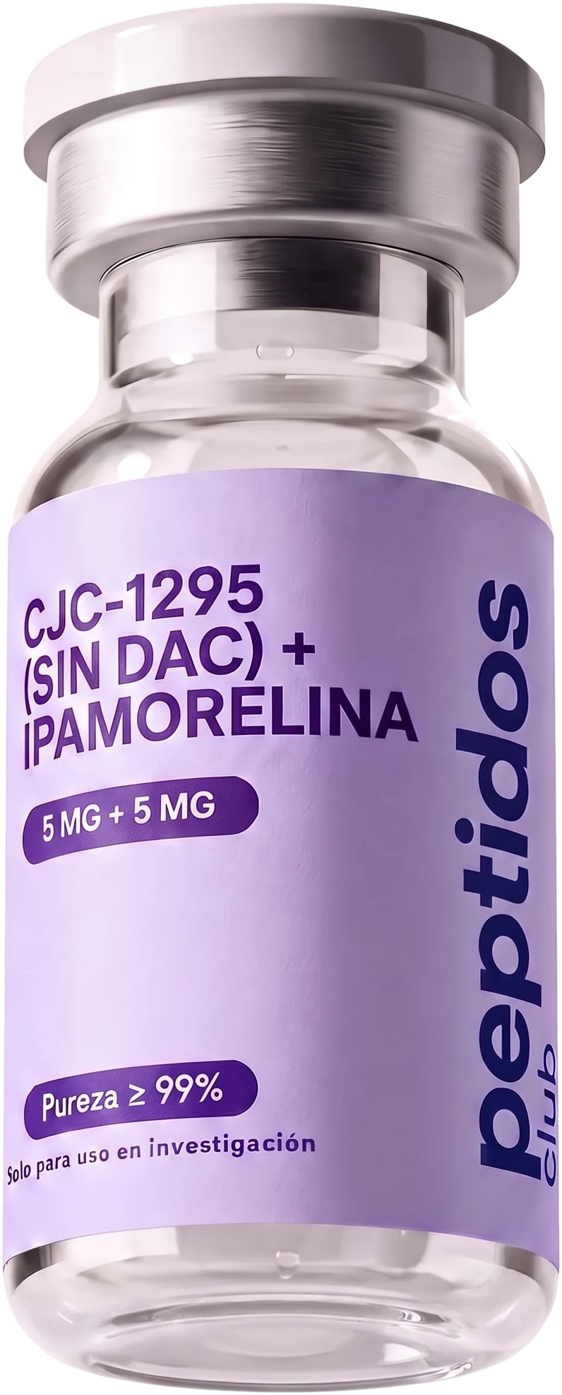 Vial de CJC-1295 (No DAC) + Ipamorelin 5 mg + 5 mg — Peptidos Club