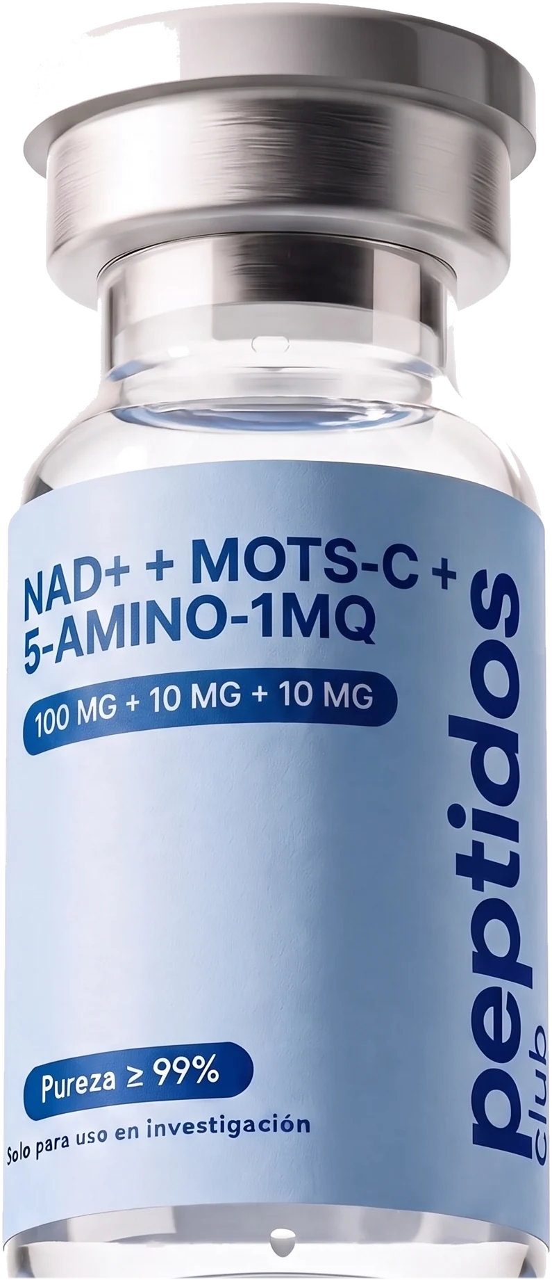 Vial de NAD+ + MOTS-c + 5-Amino-1MQ 100 mg + 10 mg + 10 mg — Peptidos Club